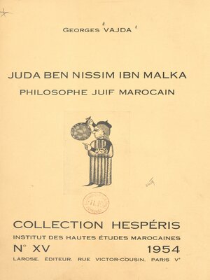 cover image of Juda ben Nissim ibn Malka, philosophe juif marocain